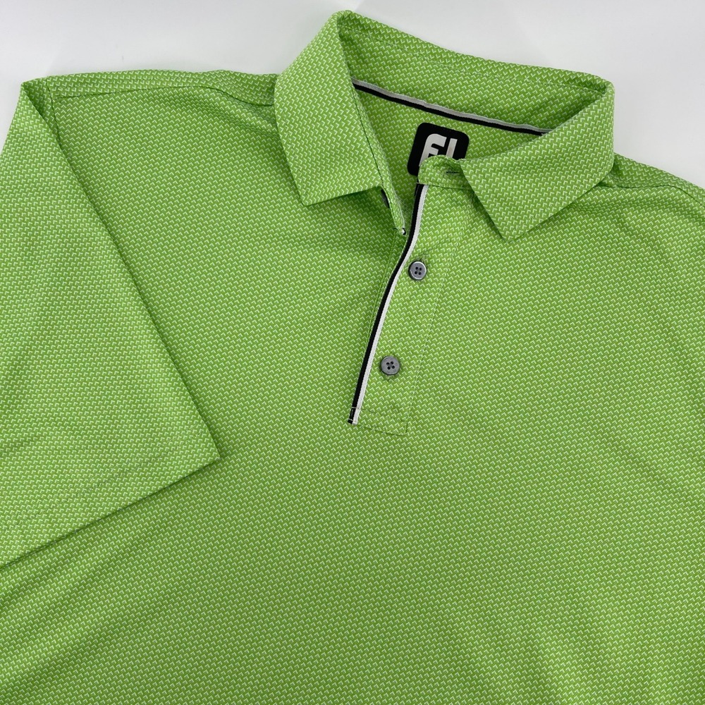 FootJoy Golf‎ Polo Shirt Performance Athletic Fit Green XL